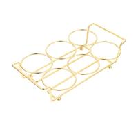 Ciieeo Shot Glass Rack Metal Desktop Bar Rack Wine Glass Holder 6-cup Storage Organizer for Home Bar Wine Bottle Shelf