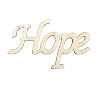 Ciieeo Signage Decor Faith Decor Block Letters for Decor Standing Hope Signage Hope Decor A Little Sign Wood Decor Rabbit Decor Wooden Bamboo Script