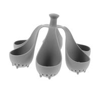 Ciieeo Silicone Egg Steamer Rack 6-hole Non-stick Hard Boiled Egg Holder Heat Resistant Kitchen Cooking Tray for Pot Steaming Kitchen Gadget Set