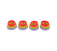 Ciieeo Silicone Rolling Pin Guide Rings Set Kitchen Rolling Aid 2sets for Baking Dough Thickness Control, Multisize Dough Spacer Bands 2mm 4mm 6mm 8mm for Consistent Results in Home