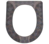 Ciieeo Silicone Toilet Seat Cushion Raised Pad Skin-Friendly Removable Washable Toilet Mat Bathroom Seasons Soft Comfortable Fit