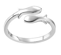 Ciieeo Silver Adjustable Open Finger Ring Chic Creative Copper Ring for Women Unique Stylish Design Easy to Care Bar and Daily Decoration