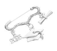 Ciieeo Silver Zinc Alloy Resistant to Fading Brooch Featuring a Unique Bachelor's Cap Design Graduation Party for Personal Item Decoration or Showcasing Graduation Achievements