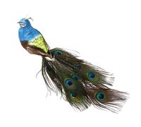 Ciieeo Simulated Peacock Decoration for Desktop Garden Crafted Detailed Plumage As Tabletop Ornament for Home Stage Display