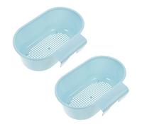 Ciieeo Sink Food Strainer Multi-Functional Strainers Basket Set of 2 Kitchen Hanging Drain Basket for Food Waste and Fruit Cleaning 9.53X6.54X3.94 Inch Useful Kitchen Tool
