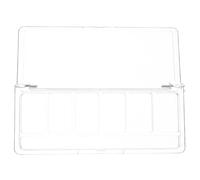 Ciieeo Six-compartment Eyeshadow Palette Organizer with Brush Slot, Plastic Empty Makeup Palette for Eyeshadow, Blush, Concealer, Travel Makeup Storage Case