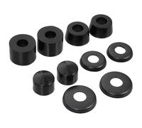 Ciieeo Skateboard Shockproof Cushions PU Bushings Pivot Cups Set Black Four-Wheel Shock Absorber Pads for Skateboard Accessories and Sports Protection