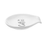 Ciieeo Small Ceramic Coffee Spoon Holder Easy to Clean Porcelain Stirrer Rest for Kitchen Versatile Coffee Bar Accessories for Daily Use