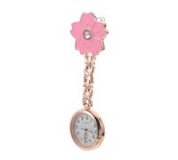 Ciieeo Small Cute Flower Nurse Fob Watch for Nurses and Doctors with Quartz Movement and Zinc Alloy Case, Compact Design and Easy to Attach or Remove, for Emergency and General Scenarios