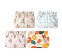 Ciieeo Small Makeup Bag Wear-Resistant Oxford Composite Knitting Fabric 4pcs with Squeeze-top Closure Compact Cosmetic Pouch for Lipstick and Jewelry Storage for Purse for Dating