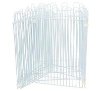 Ciieeo Small Pet Playpen Fence 12pcs White Panels for Hamsters Indoor Safety Enclosure Portable Pet Isolation Pen for Small Animals