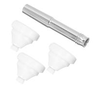 Ciieeo Small Trumpet Mouthpiece Set 3 Pieces 3C 5C Model Brass Instrument Accessories White Storage Case, Replaceable Portable Mouthpieces for Trumpeter Use