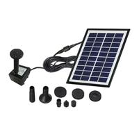 Ciieeo Solar Fountain Water Pump Floating Fountain 4w 10v/4w ABS Black Maximum Flow 380l/h for Bird Bath Fish Tank Outdoor Garden Automatic Operation