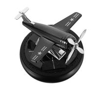 Ciieeo Solar Helicopter Car Air Freshener Energy Saving Aromatherapy Diffuser Stylish Dashboard Decor Classic Black Design Enhances Car Interior Elegance