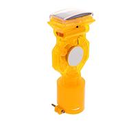 Ciieeo Solar Strobe Light Dual Sides Emergency Beacon with Built Battery Auto Light Sensor Flashing Signal for Road Construction and Vehicles