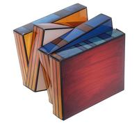 Ciieeo Stacked Books Light Nightstand Lamp Creative Glass and Plastic Bedside Night Light with Gentle on The Eyes Feature Easy to Place for Bedrooms and Living Rooms Christmas New Year's