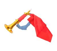 Ciieeo Stage Charge Plastic Trumpet Toy Beginner Bugle Horn Portable Music Instrument for Boys and Girls Musical Performance and Party Favors Hand Held Air Horns