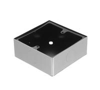Ciieeo Stainless Steel 86 Type Electrical Box with Surface Mount, Multifunctional Design, Dustproof Switch Outlet for Offices and Homes, Silver Wall Switch Junction Box, Modern and Sleek