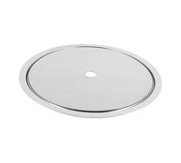Ciieeo Stainless Steel Induction Adapter Plate with Sinking Ring and Flat Lid for Hot Pot Table Heat Diffuser Compatible with Induction Cooker Korean Bbq Grill Wide Application