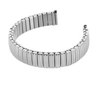 Ciieeo Stainless Steel Metal Watch Band for Men and Women, Curved Engineer Style Strap with Scratch-resistant Surface and Elastic Fit for Tight Spaces, Suitable for Professional