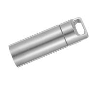 Ciieeo Stainless Steel Pill Case Keychain Compact Airtight Storage Jar for Travel Outdoor Emergency Use Mini Organizer for Medications Essentials
