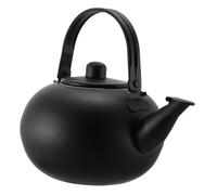 Ciieeo Stainless Steel Tea Kettle with Long Filter Portable Lightweight Water Boiling Kettle for Gas Stove Household Stovetop Teakettle in Black