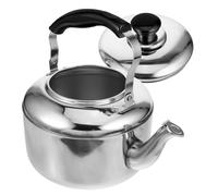 Ciieeo Stainless Steel Whistling Tea Kettle: 4L Large Capacity Food Grade 304 - Stovetop Kettle for Boiling Water and Tea Silver Classic Design for Kitchen Use