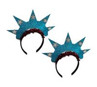 Ciieeo Statue of Headbands Light Weight Cloth and Abs Material 2pcs for Independence Day Hold Hair Shape and Not Easy to Deform, for Daily Decoration and 4th of July Cosplay