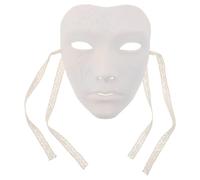 Ciieeo Steampunk White Full Face Mask for Men with Mechanical Design, Abs Material, Damage-resistant and Multi-scene Versatility, for Masquerade Party Celebrations and Themed Events