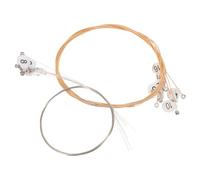 Ciieeo Steel Harp Strings 16 String Universal Compatibility Pure Tone Golden Steel for Practice and Varied Venues