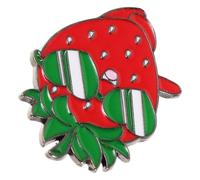 Ciieeo Strawberry Lapel Pin Strawberry Enamel Lapel Pin Cute Cartoon Alloy Brooch for Women, Backpacks, Bags and Jackets, Red Fruit Decoration