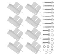 Ciieeo Sturdy Aluminum Alloy Solar Panel Mount Holder with Easy Detach Feature for Household Use, Suitable for Remote and Off-Grid Solar Energy Projects, Silver Finish,