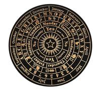 Ciieeo Tarot Pendulum Board Elegant Dowsing Board with Markings and Distinctive Symbols for Spiritual Guidance for Witch Supply and Wooden Decor