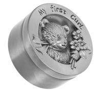 Ciieeo Teeth Storage Box Metal Keepsake Box for Tooth Collection for Preserving Milestones for Boy