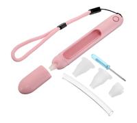 Ciieeo Thermometer Anti-drop Protective Sleeve with Lanyard for Glass Thermometers, Pink Sturdy Storage Case for Home and Travel Use