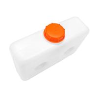 Ciieeo Thickened Plastic Fuel Tank with Single Handle for Car Heater Durable Liquid Storage Barrel Capacity Gasoline Container for Automotive Oil Transfer and Dispensing White