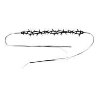 Ciieeo Thorn Choker Necklace That Complements Witch Or Gothic Costume Felt for Women Halloween Gothic Elegant Black Punk Necklace for Cosplay Or Formal Occasion
