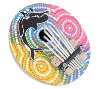Ciieeo Thumb Piano Mini Kalimba Piano 7 Keys Metal Lightweight Accurate Tone Random Colour Portable Musical Instrument for Beginners Random Color