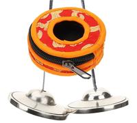 Ciieeo Tibetan Tingsha Cymbals Handcrafted Pure Copper Meditation Bell Set with 7.5cm White Copper Polished Bell Sleeve for Yoga and Buddhist Mindfulness