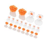 Ciieeo Toe Separator Silicone 16Pcs Pedicure Tools Soft Flexible Spacers for Toes and Fingers, Comfortable Nail Polish Dividers, Two Styles 3X2.2Cm/1.2X0.9In, Designed for Nail Art Use
