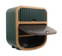 Ciieeo Toilet Paper Holder: Pet Proof Toilet Paper Roll Plastic Tissue Holder Dispenser Adhesive Mounted for RV Boat Bathroom Green