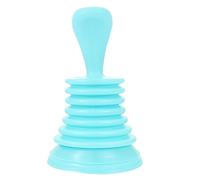 Ciieeo Toilet Plunger Blue Plastic Pipeline Dredge Comfortable Hand Grip Kitchen Sink Cleaner Lightweight Easy to Operate Drainage