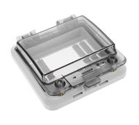Ciieeo Transparent Circuit Breaker Cover with Visual Window Electrical Distribution Protection Box Impact-resistant Material Easy Installation for Indoor Outdoor Power Socket Cover