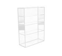 Ciieeo Transparent Doll Display Box Acrylic Storage Organizer for Figurines Car Models Jewelry Dustproof Easy to Assemble Desktop Showcase for Collectibles