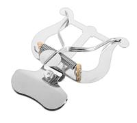 Ciieeo Trombone Lyre Music Sheet Clip Metal Score Holder Silver Marching Band Instrument Clamp Compatible with Trombone and Trumpet Music Stands