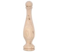 Ciieeo Unfinished Wooden Finials Bed Post Wood Finials 13" Tall X 3.14" Wide Beige for Curtain Rods, Flagpoles, DIY Crafts and Home Decor
