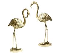Ciieeo Unique Flamingo Resin Ornament Home Decor Accessory for Living Room (gold)