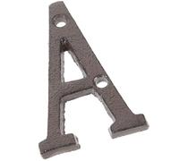 Ciieeo Vintage Cast Iron House Letter A Solid 3d Metal Address Sign for Mailbox and Door, Outdoor Weather-resistant Letter for Home Number Plaque