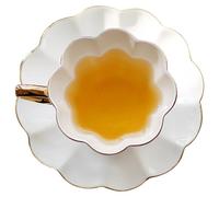 Ciieeo Vintage Ceramic Coffee Mug with Saucer Set 180ml White Smooth Surface Fine Workmanship European Style Afternoon Tea Cup Suitable for Home and Daily Life