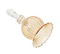 Ciieeo Vintage Glass Handheld Bell with Clear Crisp Chime Artisan Crystal Dinner Service Bell for Restaurants Weddings Holiday Decor for Kitchen and Bar Use